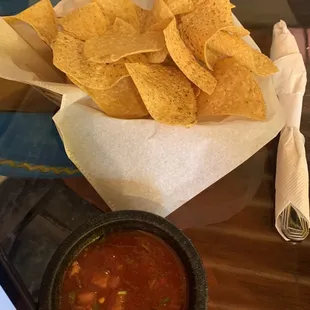 Fresh chips and salsa