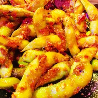 Spicy Garlic Butter Edamame