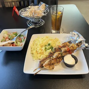 Shish Tawook Skewered Chicken