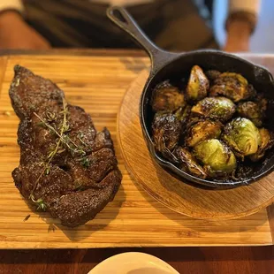 Special - 30 day aged Ribeye steak w/ Brussel sprouts