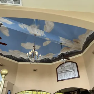 Painted ceiling!