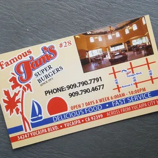 Tams Burgers Restaurant Yucaipa,Cal