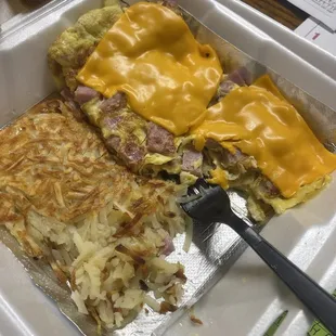 Ham &amp; Cheese Omelette