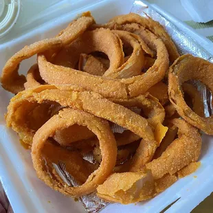 Onion Rings with ranch is a must