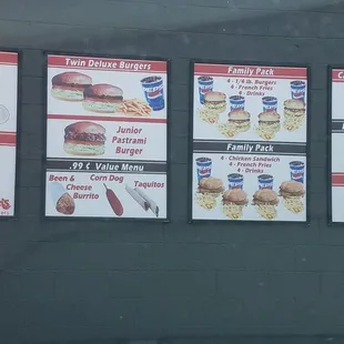 Side menu while you wait in line to pay