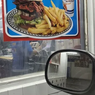 a fast food sign