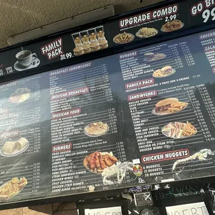 Current Menu and Prices - 10/12/23