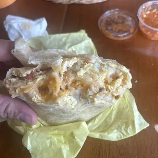 Can I get some meat next time 14.00 for some hash browns and egg