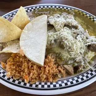 Green chili Verde breakfast