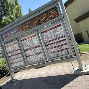 Drive-through menu
