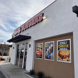 the front of the restaurant