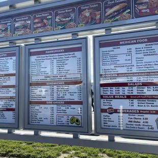Menu as of 2/27/22