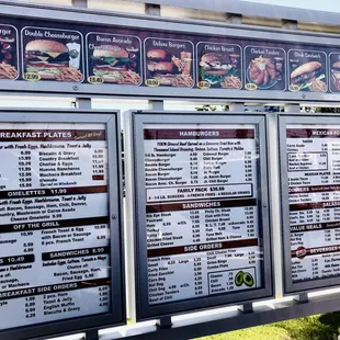 Menu as of 10/23