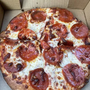 Personal pizza and a drink for like $6