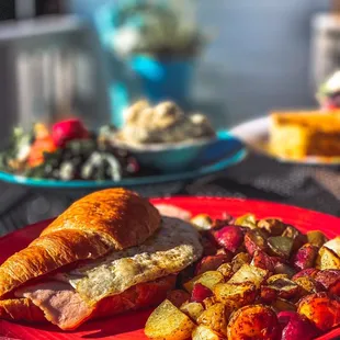 a plate of food