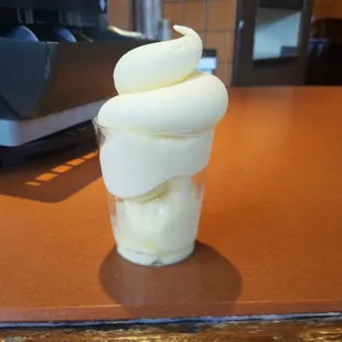 Dole Whip with coconut rum