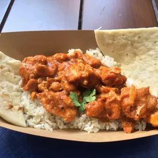 Chicken curry over basmati rice. AMAZING!!!!