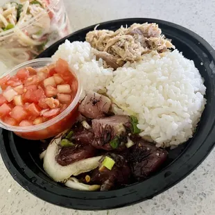 Poke/kalua pig plate