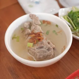 soup on the side for the hu tieu