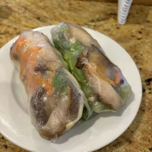 Lemon grass chicken rolls
