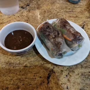 Grilled Pork Summer Rolls