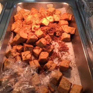 Lemongrass fried tofu