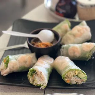 Shrimp &amp; Pork Spring Rolls