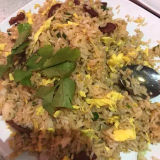 Chinese Sausage With Preserved Fish Fried Rice