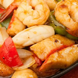 Sizzling Jade Tofu Seafood