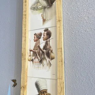 Ethiopian art on the wall