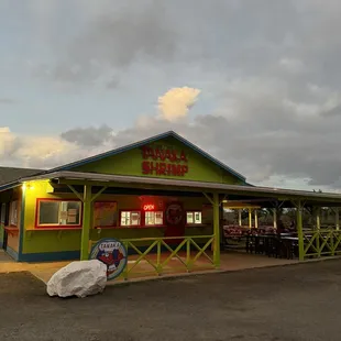 Tanaka Shrimp Shack at sunset