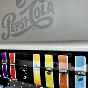 Repurposed Pepsi soda fountain. I didn't try any of these but they look fun.