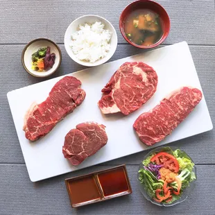 Sirloin, Filet Mignon, Ribeye, and Wagyu!