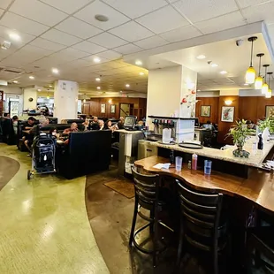 Interior of restaurant