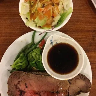 King cut prime rib