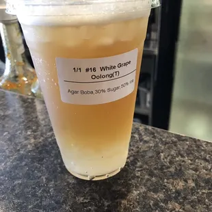 White Grape Oolong Milk Tea