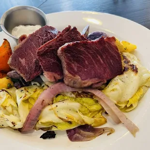 Corned Beef Short Ribs, Cabbage and Potatoes!