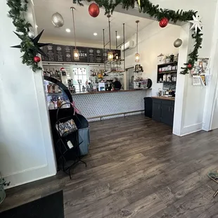 Front counter, inside