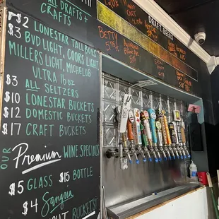 Cold brew and beers on tap