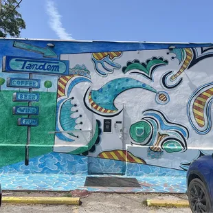 Exterior. The door is dead center. I love this!