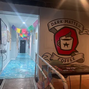 One of the entrances to the business.