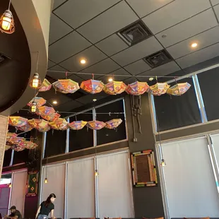 Ceiling umbrellas
