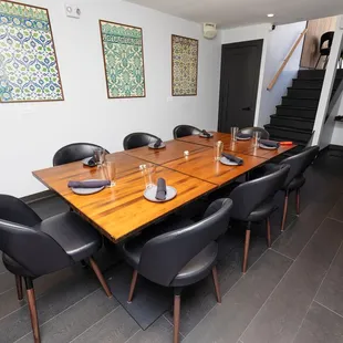 Our semi-private lower level location is perfect for smaller groups.