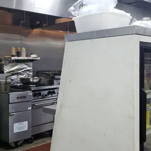 The kitchen.