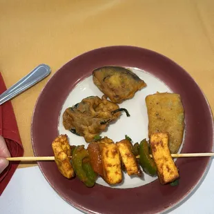 a plate of food