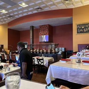 people sitting at tables