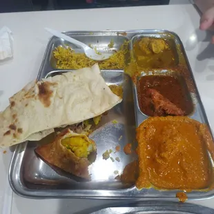 A lunch thali