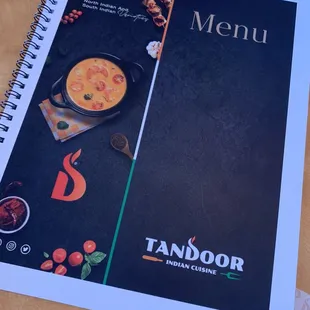 a menu for a restaurant