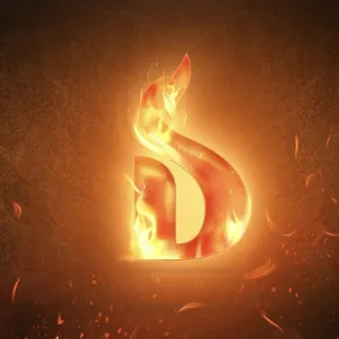 the letter s on fire