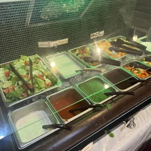 The beginning of the buffet